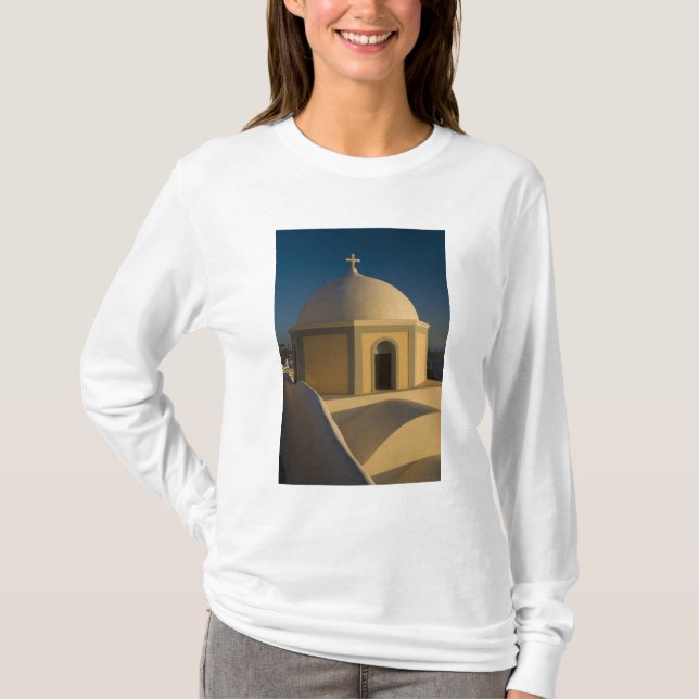 Camiseta Grecia e isla griega de Santorini ciudad de 2 (Anverso)
