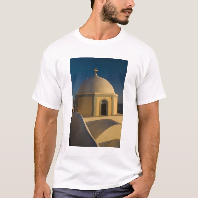 Camiseta Grecia e isla griega de Santorini ciudad de 2 (Anverso)