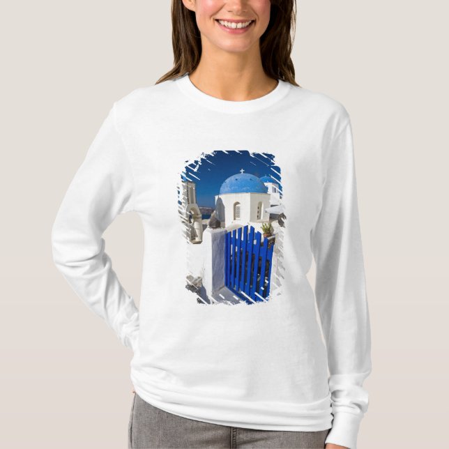 Camiseta Grecia e isla griega de Santorini ciudad de Oia 3 (Anverso)