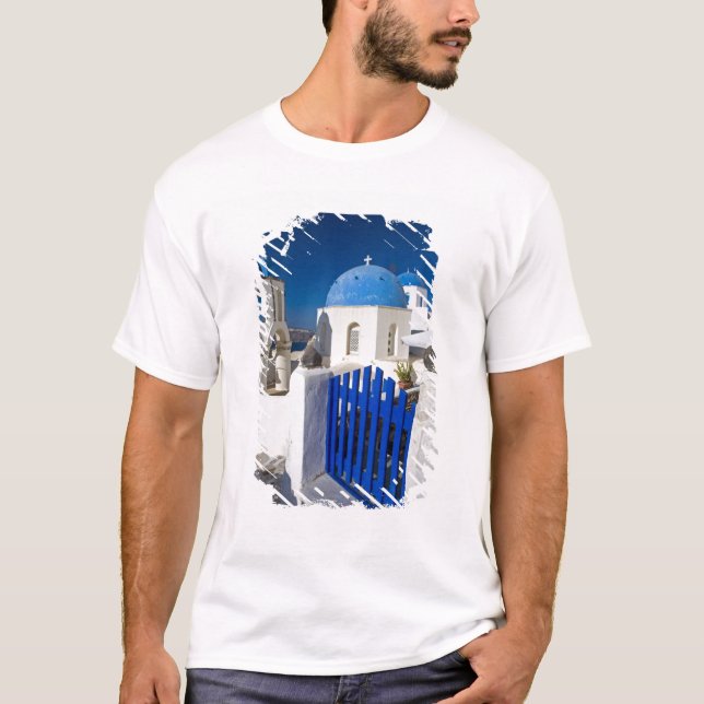 Camiseta Grecia e isla griega de Santorini ciudad de Oia 3 (Anverso)