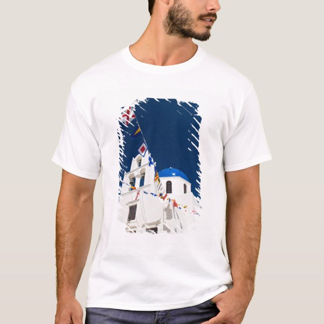 Camiseta Grecia e isla griega de Santorini ciudad de Oia 4 (Anverso)