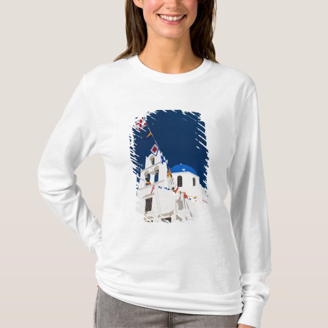 Camiseta Grecia e isla griega de Santorini ciudad de Oia 4 (Anverso)
