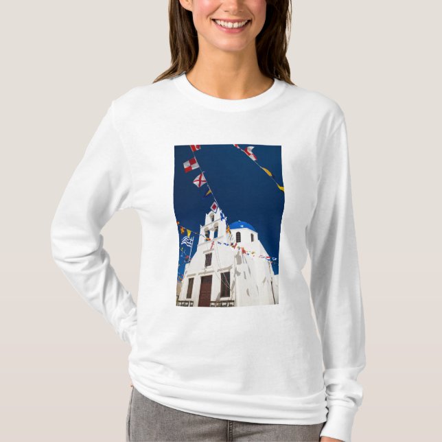 Camiseta Grecia e isla griega de Santorini ciudad de Oia 4 (Anverso)