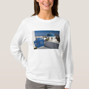 Camiseta Grecia e isla griega de Santorini desde la