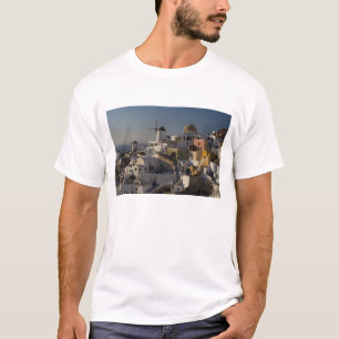 Camiseta Grecia e isla griega de Santorini pueblo de Oia