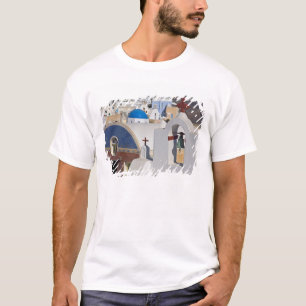 Camiseta Grecia e isla griega de Santorini pueblo de Oia 5