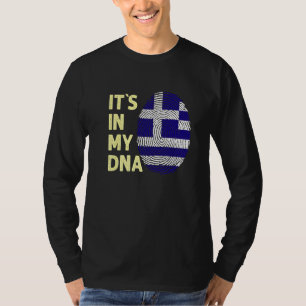 Camiseta Grecia En Mi Adn El Equipo De Bandera Griega Greci