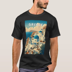 Camiseta Grecia Ilustracion Viajes de arte