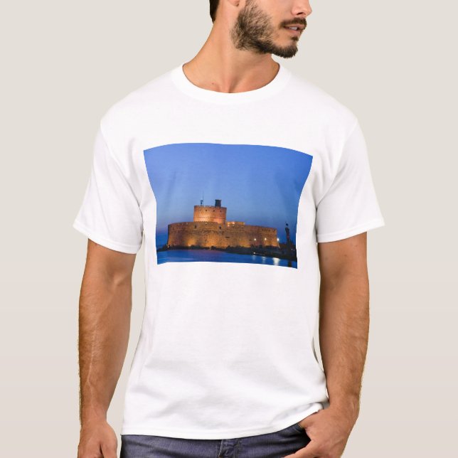 Camiseta GRECIA, Islas Dodecanesas, RHODES, Ciudad de Rodas (Anverso)