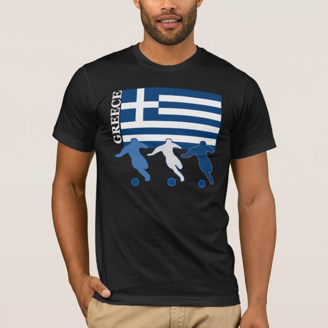Camiseta Grecia - jugadores de fútbol (Anverso)