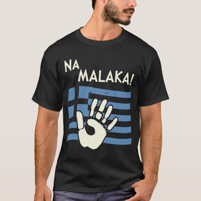 Camiseta Grecia Malaka Griego Gyros Corfu (Anverso)