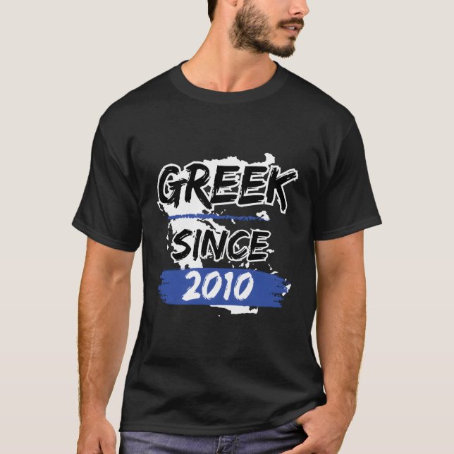 Camiseta Grecia: Mapa griego desde 2010 (Anverso)
