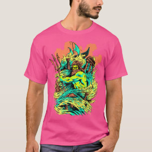 Camiseta Grecia Mitos Dios del Mar Poseidon Premium