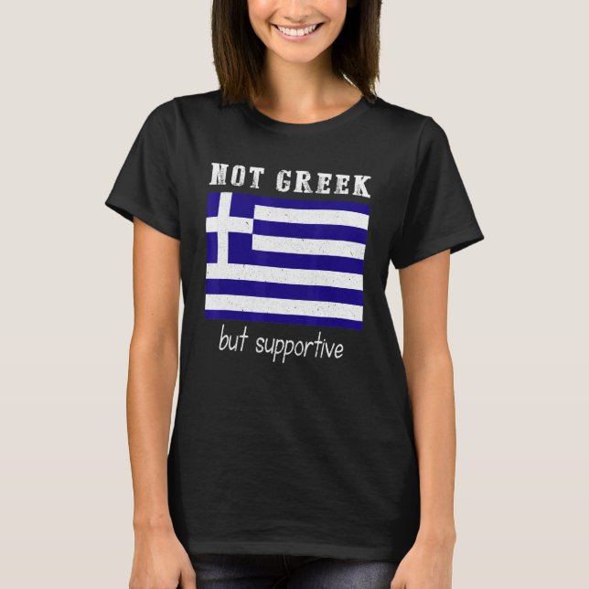 Camiseta Grecia no es griega sino solidaria (Anverso)