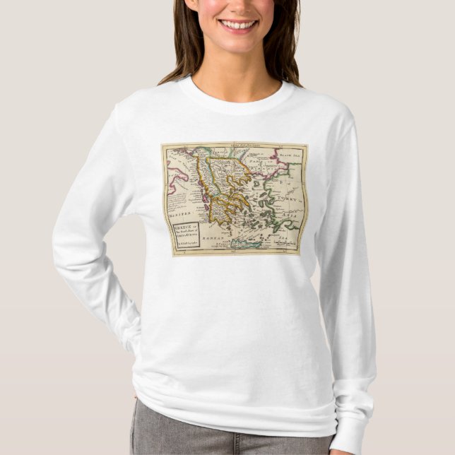 Camiseta Grecia o la parte del sur de Turquía en Europa (Anverso)