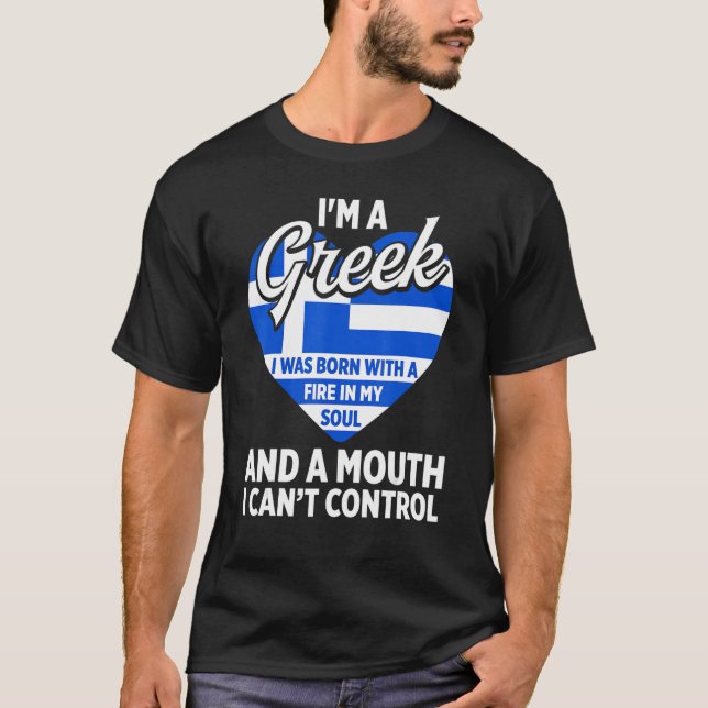 Camiseta Grecia: Orgullosas raíces griegas aman Grecia Vis (Anverso)