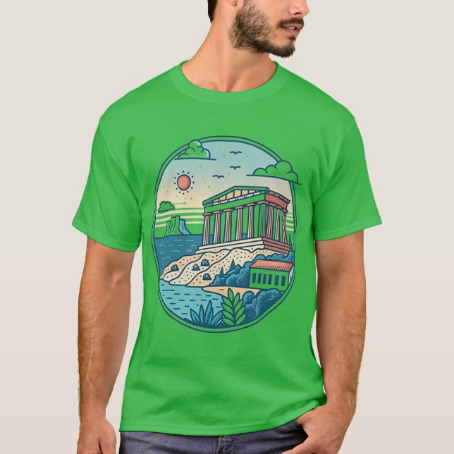Camiseta GREcia retro (Anverso)
