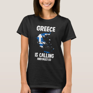 Camiseta Grecia, viajero griego patriótico, llama y yo