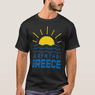 Camiseta Grecia Zakynthos Sunshine and Sea's Black