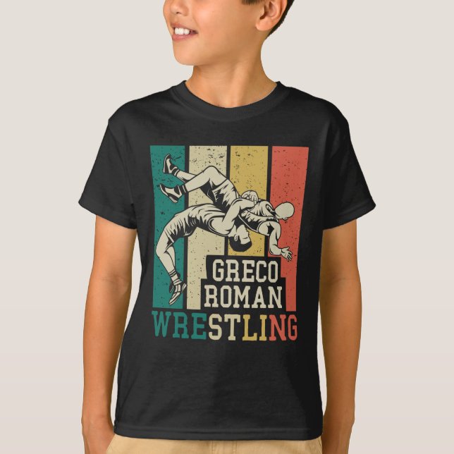 Camiseta Greco Romano luchador (Anverso)