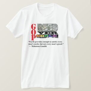 CAMISETA GREED SOBRE LA GENTE