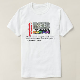 CAMISETA GREED SOBRE LA GENTE