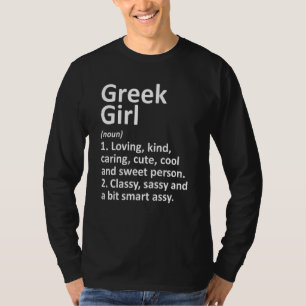 Camiseta GREEK CHICA GRECIA Regalo Funny Country Raots De P