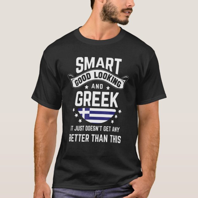 Camiseta Greek Flag Native Pride  Greece Greek Roots (Anverso)
