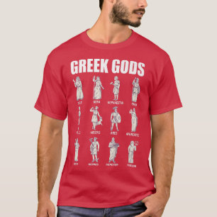 Camiseta Greek Gods and Goddesses Ancient Greek Mythology G