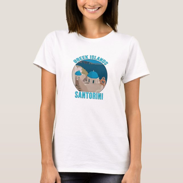 Camiseta Greek Islands Santorini (Anverso)
