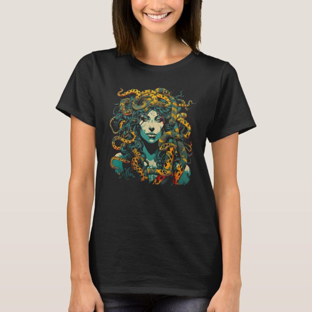 Camiseta Greek Mythology Medusa (Anverso)