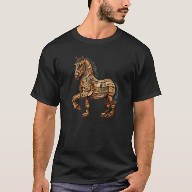Camiseta Greek Mythology The Odyssey Greek History Trojan H (Anverso)