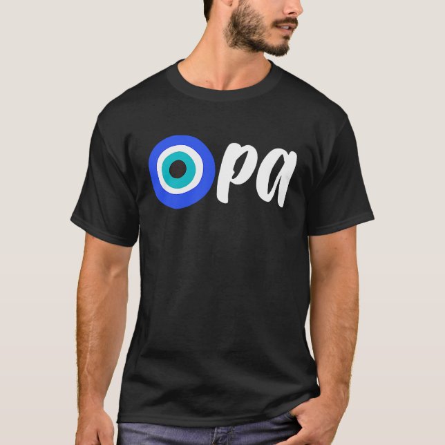 Camiseta Greek Pride OPA Evil Eye Hellas Greece Evil Eye Ma (Anverso)