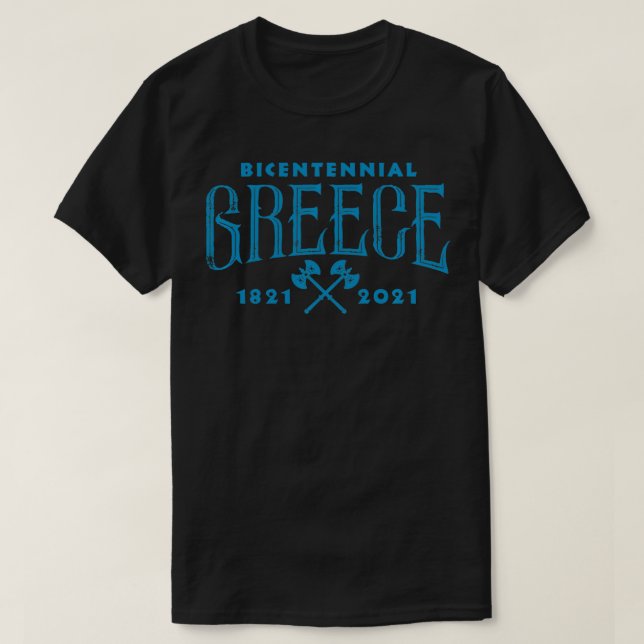 Camiseta Greek Pride War of Independence Bicentennial 2021  (Diseño del anverso)