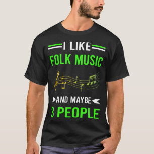 Camiseta Green 3 People Folk Music