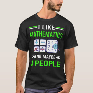 Camiseta Green 3 People Mathematics Math