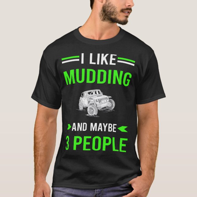 Camiseta Green 3 People Mudding fand Boging (Anverso)