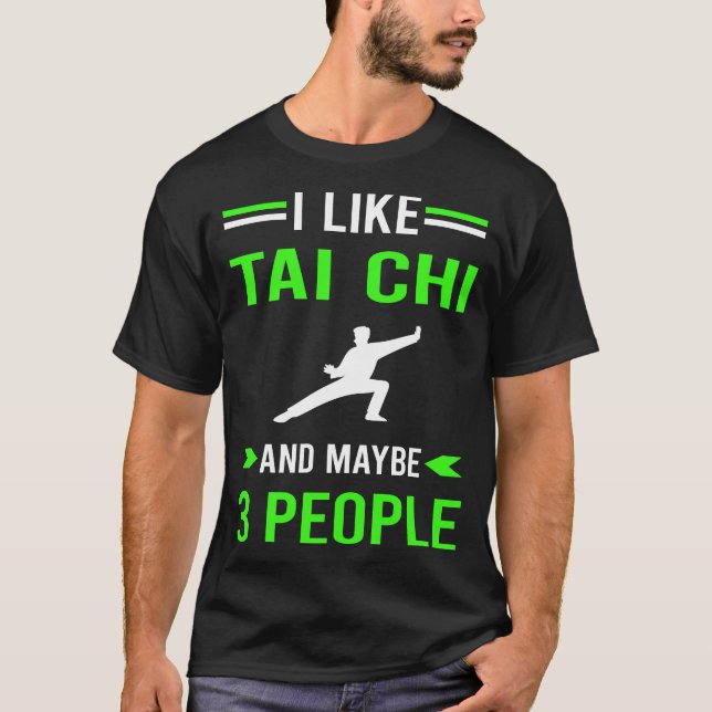 Camiseta Green 3 People Tai Chi (Anverso)
