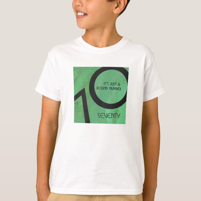 Camiseta Green 70 Decade Birthday (Anverso)