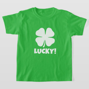 Camiseta Green afortunado clover St Patricks Day tshirt par