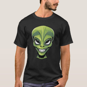 Camiseta Green Alien Head
