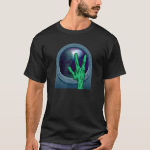 Camiseta Green Alien Head Ufo Believe Area 51 Space Get In