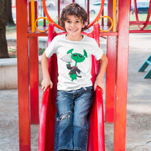 Camiseta Green Alien Waiter