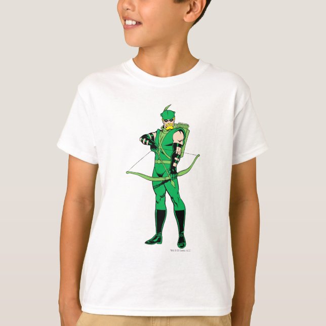 Camiseta Green Arrow Standing with Bow (Anverso)