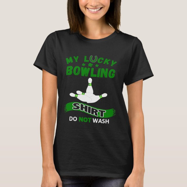 Camiseta Green Art Graphics My Lucky Bowlin St Patricks Day (Anverso)