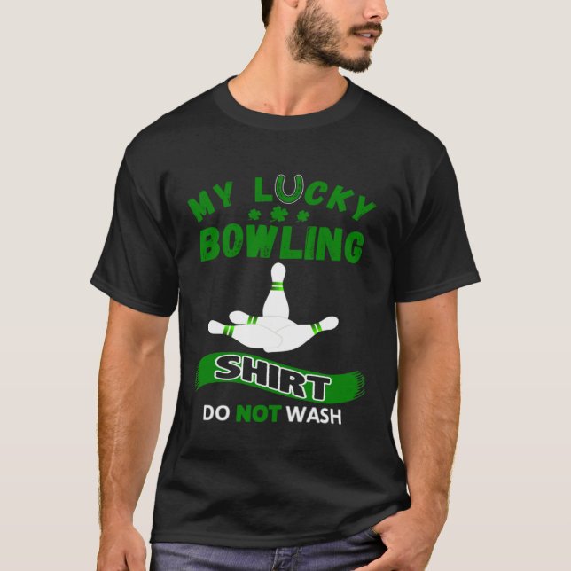Camiseta Green Art Graphics My Lucky Bowlin St Patricks Day (Anverso)