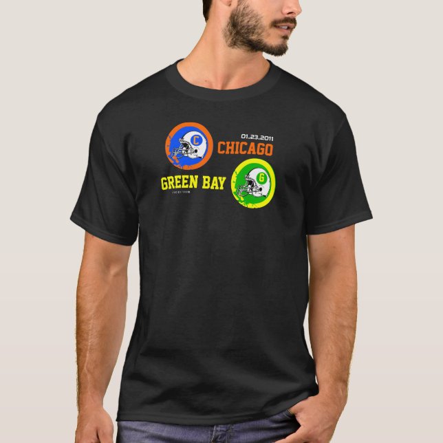 Camiseta Green Bay de 2011 campeones de NFC CONTRA la (Anverso)