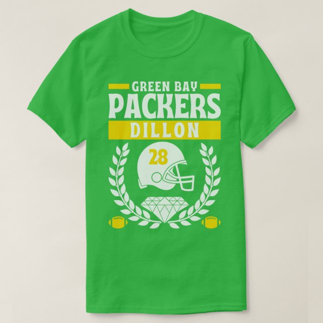Camiseta Green Bay Packers AJ Dillon 28 Edition (Diseño del anverso)