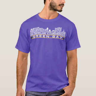 Camiseta Green Bay Team 23 Player Roster Green Bay Skyline