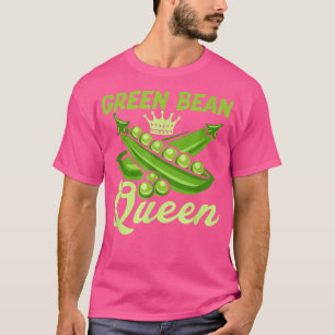 Camiseta Green Bean Queen Funny Veganism Veggie